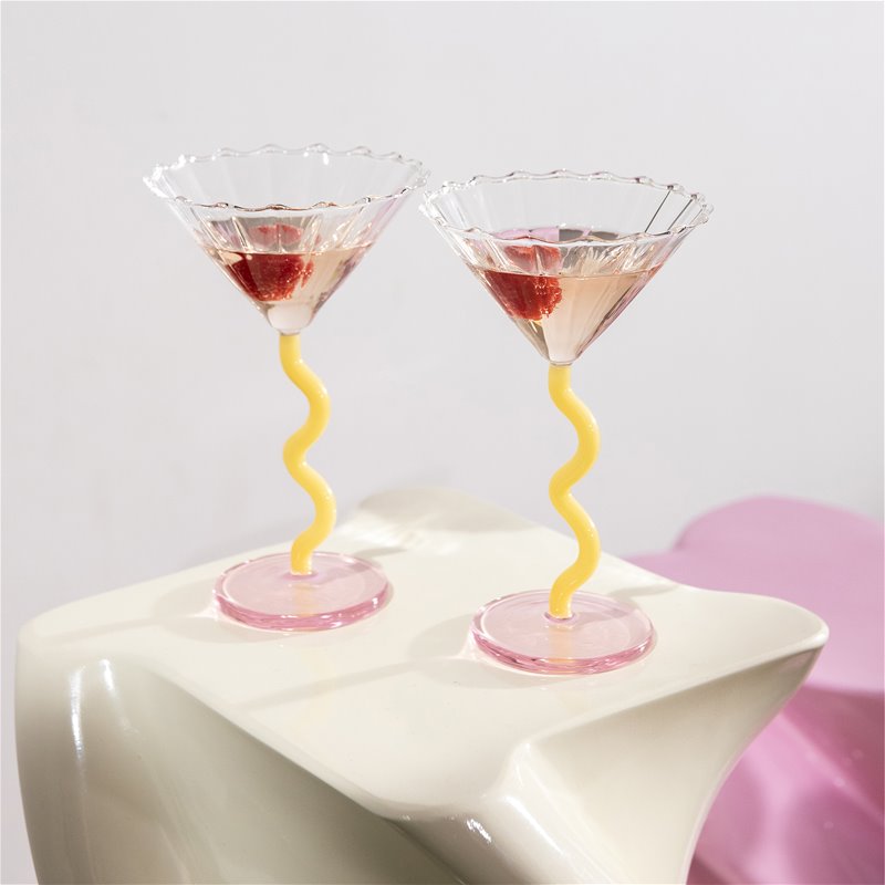 Martini Curve Roze - set van 2