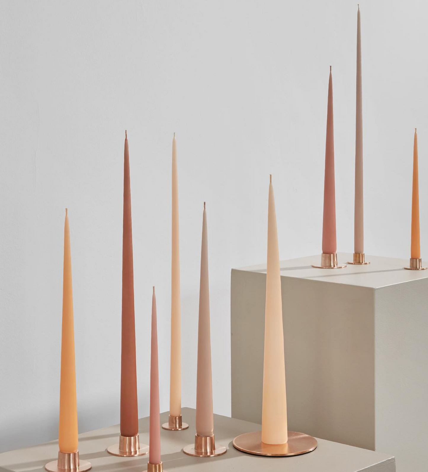 Taper Candle Toffee Mat 42 cm / 4 stuks