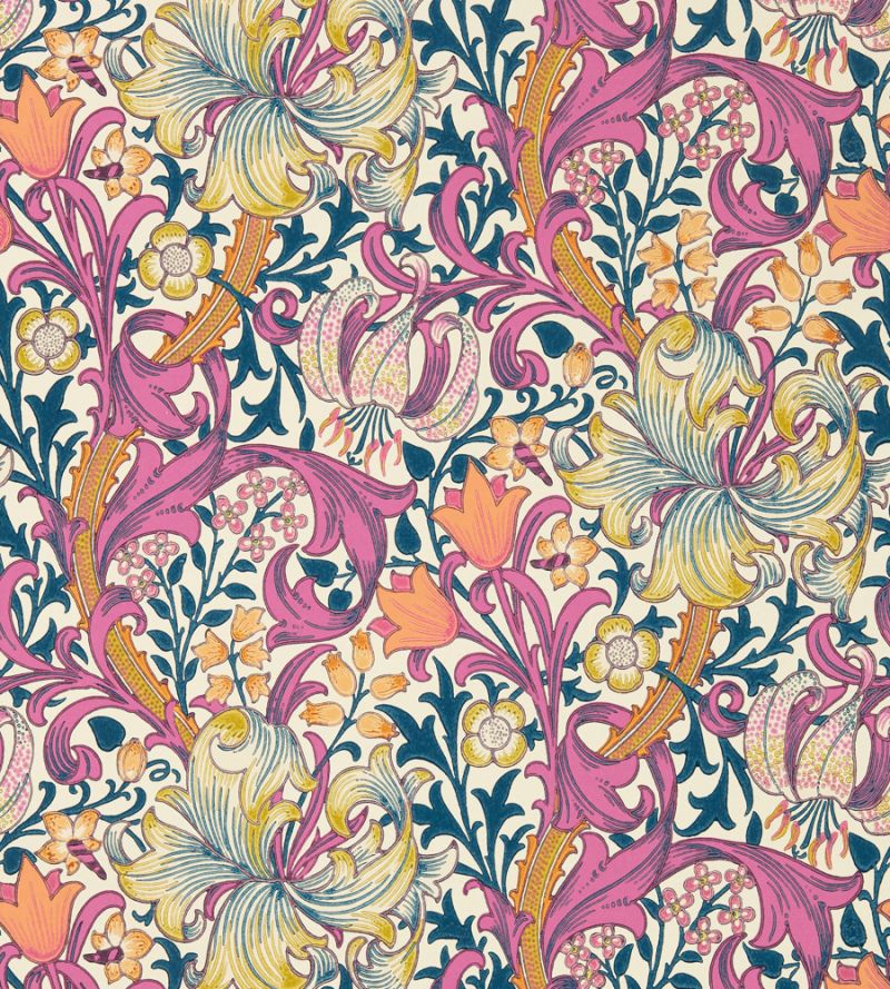 Morris & Co - Golden Lily Pink Fizz - 510006