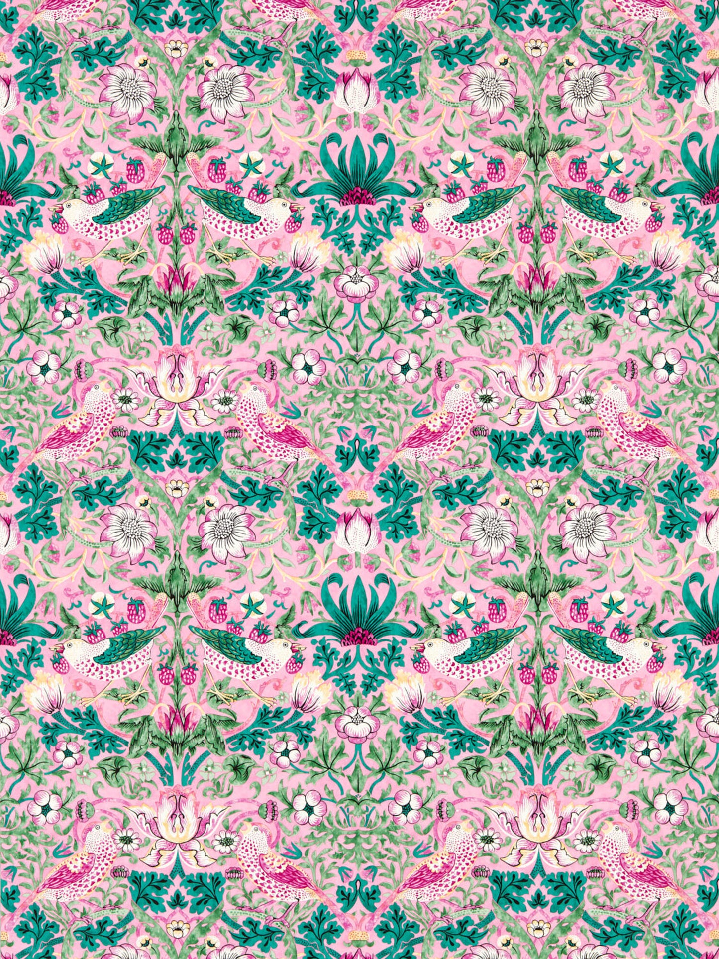 Morris & Co - Strawberry Thief Miami Strip -510021