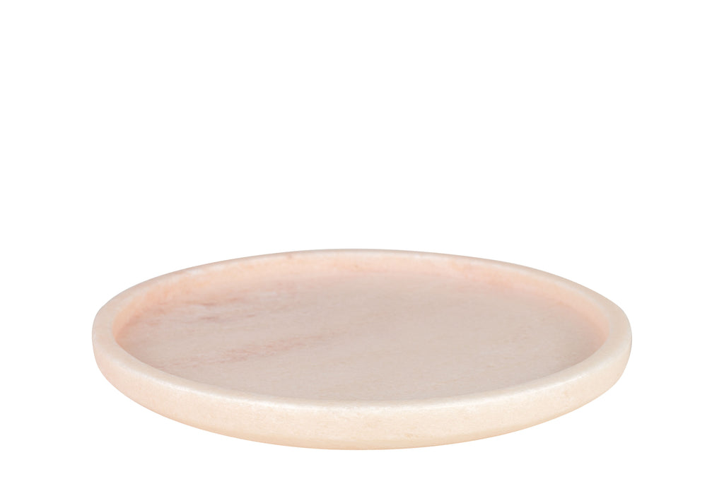 Ronde Tray Roze Marmer