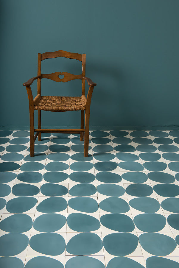Stone - Ivoor / Blauw