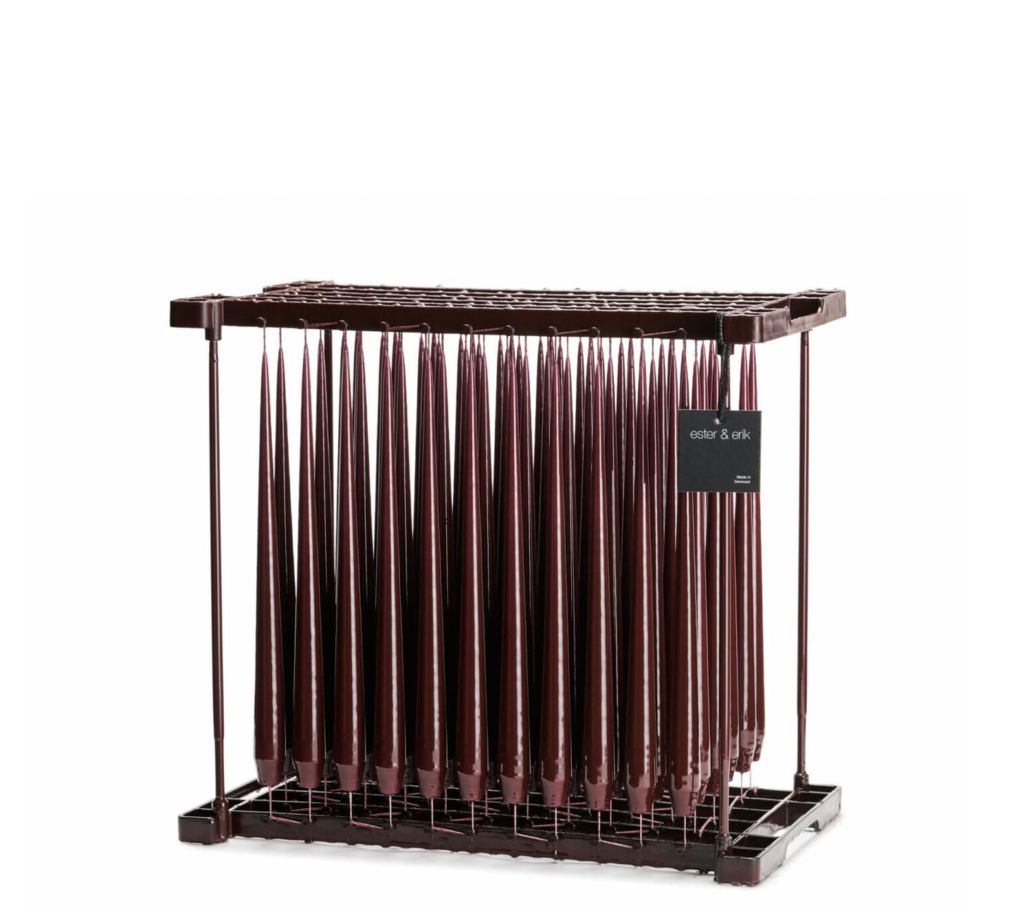 Ester & Erik Taper Candle Aubergine Laque 32 cm / 4 stuks