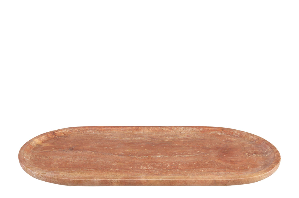 Marmeren Tray - Rood Travertin