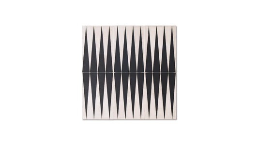 Backgammon Zwart / Wit