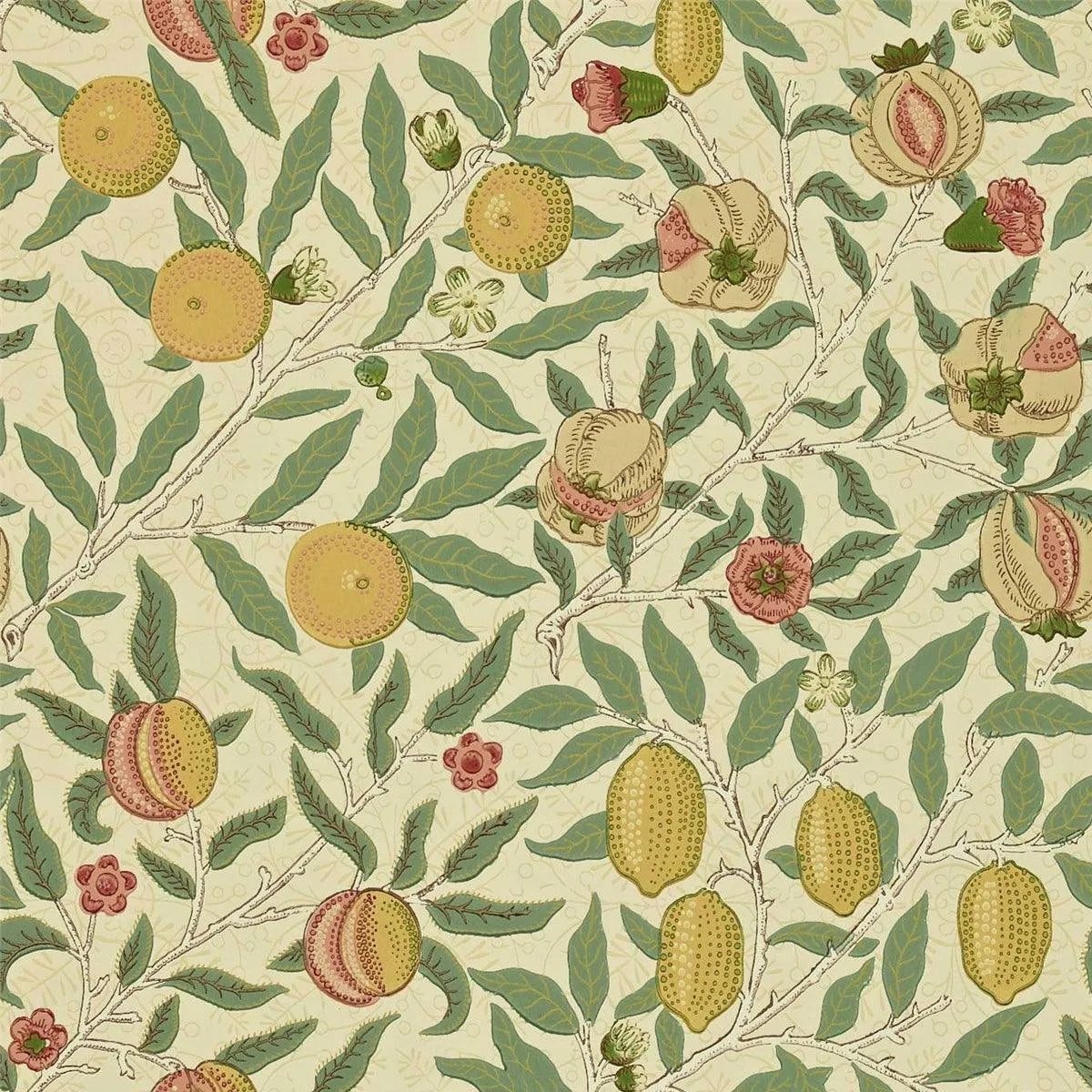 Morris & Co - Fruit Beige / Gold / Coral - 216859