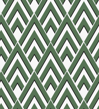 Ster Chevron Groen / Wit