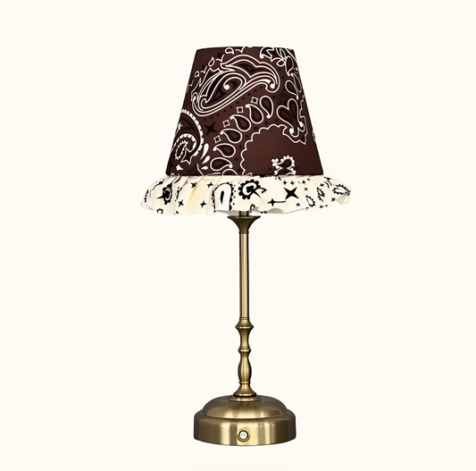 Club Carlotta - Freddie Tafellamp - Brown Paisley