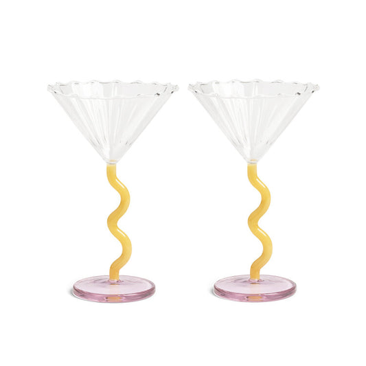 Martini Curve Roze - set van 2